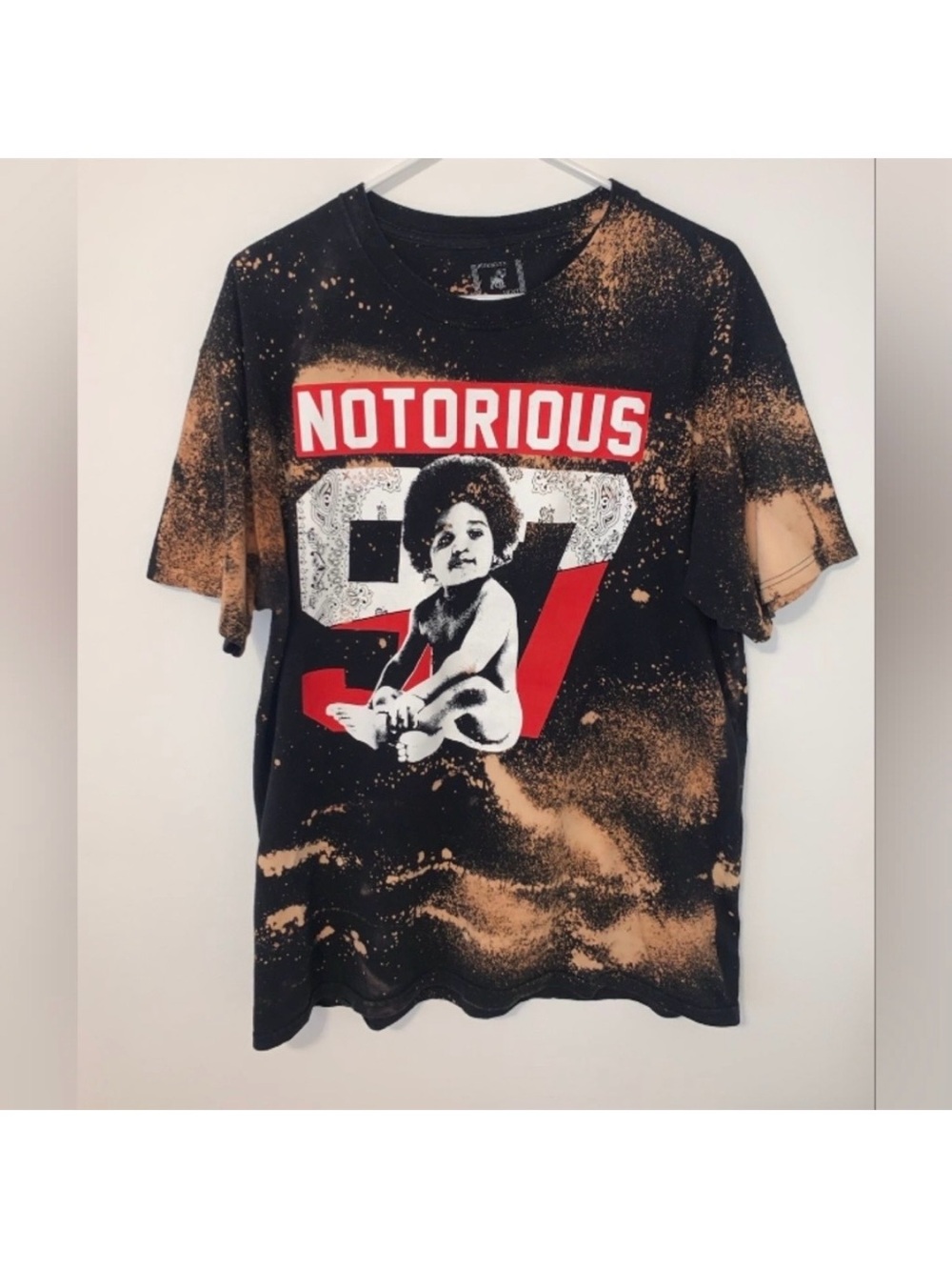 Biggie Smalls Graphic Short Sleeve T Shirt Album Cover Artwork Ready to Die